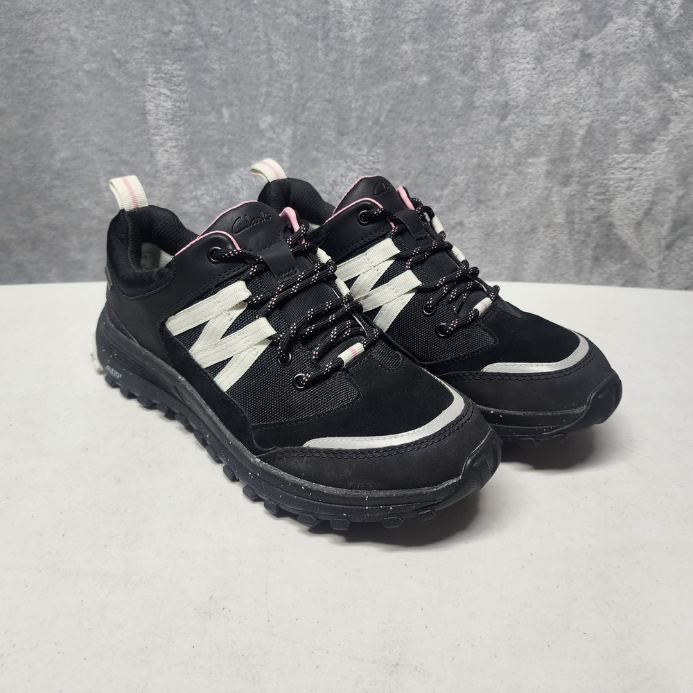Clarks ATL Trek Path Shoes Womens Size 8 Hiking Trail Black Waterproof Gore-Tex